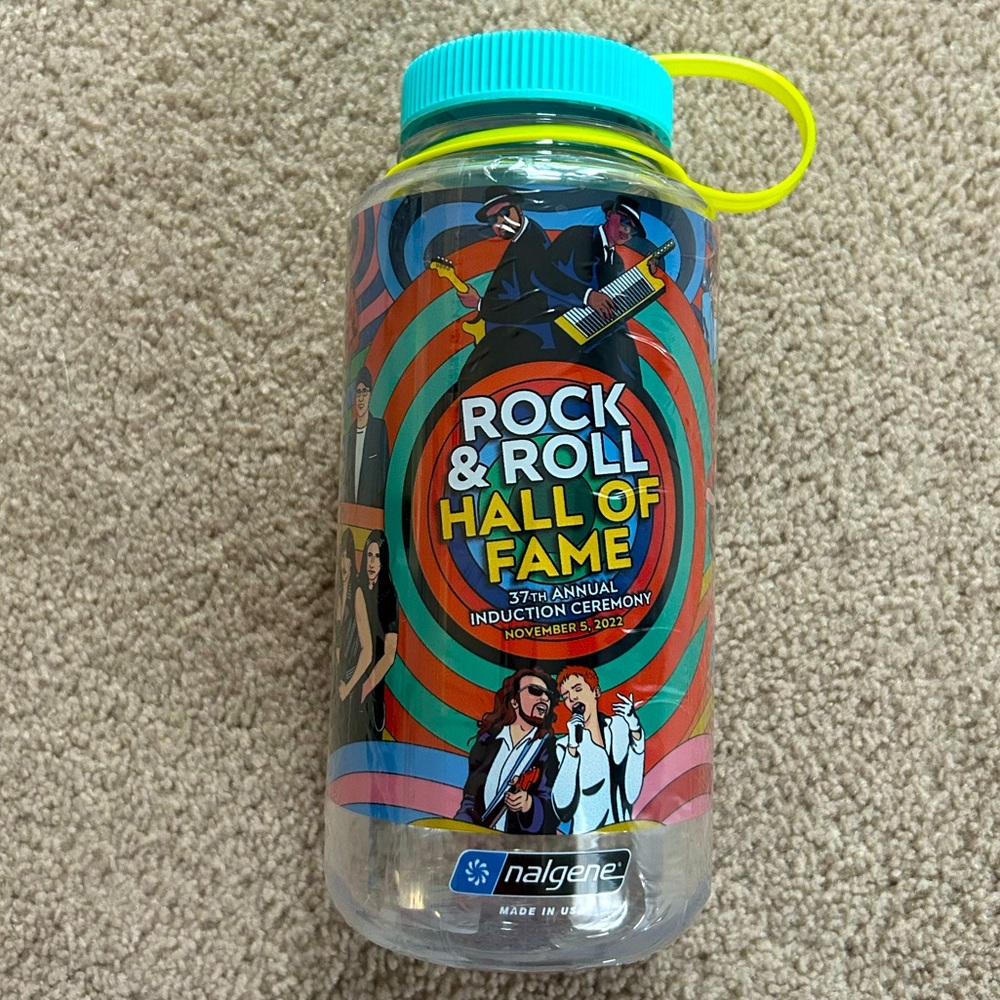 Nalgene rock & roll hall of fame water bottle new